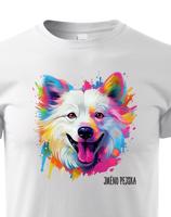 Dětské tričko s potiskem plemene  Americký eskimácky pes s volitelným jménem