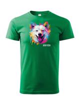 Dětské tričko s potiskem plemene  Americký eskimácky pes s volitelným jménem