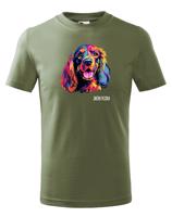 Dětské tričko s potiskem plemene Anglický kokršpaněl s volitelným jménem