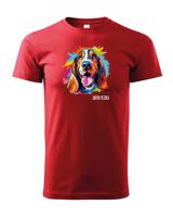 Dětské tričko s potiskem plemene Baset s volitelným jménem