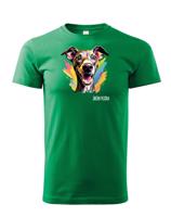 Dětské tričko s potiskem plemene Italský chrtík s volitelným jménem