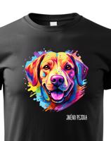 Dětské tričko s potiskem plemene Labradorský retrívr s volitelným jménem
