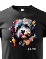 Dětské tričko s potiskem plemene Lhasa Apso s volitelným jménem