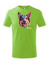 Dětské tričko s potiskem plemene Německý ovčák s volitelným jménem