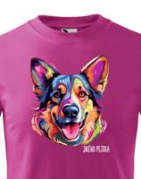 Dětské tričko s potiskem plemene Německý ovčák s volitelným jménem