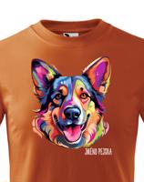 Dětské tričko s potiskem plemene Německý ovčák s volitelným jménem