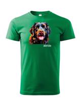 Dětské tričko s potiskem plemene Novofundlandský pes s volitelným jménem