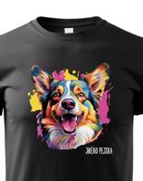 Dětské tričko s potiskem plemene Welsh Corgi Cardigan s volitelným jménem