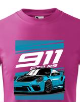 Dětské tričko s potiskem Porsche 911 GT3 RS -  tričko pro milovníky aut