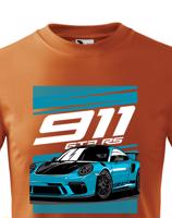 Dětské tričko s potiskem Porsche 911 GT3 RS -  tričko pro milovníky aut