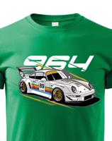 Dětské tričko s potiskem Porsche RWB 964 -  tričko pro milovníky aut
