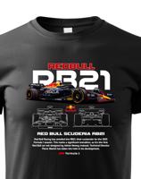 Dětské tričko s potiskem Red Bull RB21-  tričko pro milovníky F1