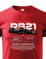 Dětské tričko s potiskem Red Bull RB21-  tričko pro milovníky F1