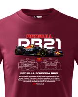 Dětské tričko s potiskem Red Bull RB21-  tričko pro milovníky F1