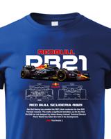 Dětské tričko s potiskem Red Bull RB21-  tričko pro milovníky F1