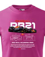 Dětské tričko s potiskem Red Bull RB21-  tričko pro milovníky F1