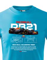Dětské tričko s potiskem Red Bull RB21-  tričko pro milovníky F1