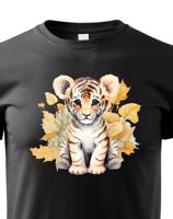 Dětské tričko s potiskem roztomilého tygříka