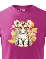 Dětské tričko s potiskem roztomilého tygříka