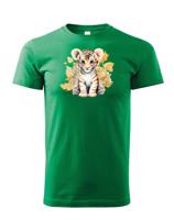 Dětské tričko s potiskem roztomilého tygříka