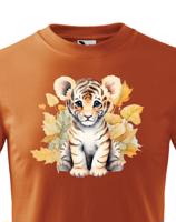Dětské tričko s potiskem roztomilého tygříka