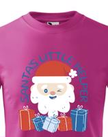 Dětské tričko s potiskem Santu a nápisem Santův pomocník - vánoční dětské tričko
