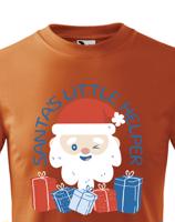 Dětské tričko s potiskem Santu a nápisem Santův pomocník - vánoční dětské tričko