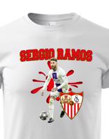 Dětské tričko s potiskem Sergio Ramos -  dětské tričko pro milovníky fotbalu