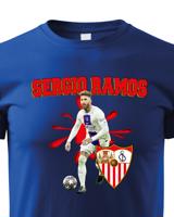 Dětské tričko s potiskem Sergio Ramos -  dětské tričko pro milovníky fotbalu
