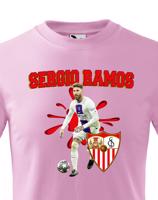Dětské tričko s potiskem Sergio Ramos -  dětské tričko pro milovníky fotbalu