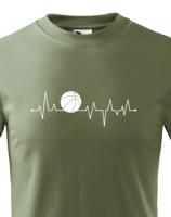 Dětské tričko s potiskem Tep - Basketbalový míč - tričko s tepem pro milovníky tohoto sportu