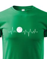 Dětské tričko s potiskem Tep - Basketbalový míč - tričko s tepem pro milovníky tohoto sportu