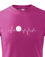 Dětské tričko s potiskem Tep - Basketbalový míč - tričko s tepem pro milovníky tohoto sportu