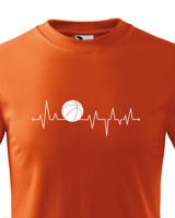 Dětské tričko s potiskem Tep - Basketbalový míč - tričko s tepem pro milovníky tohoto sportu