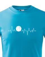 Dětské tričko s potiskem Tep - Basketbalový míč - tričko s tepem pro milovníky tohoto sportu