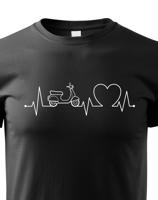 Dětské tričko s potiskem Tep - skútr - tričko s tepem motocyklu