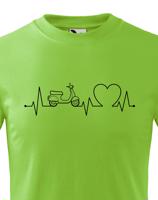 Dětské tričko s potiskem Tep - skútr - tričko s tepem motocyklu