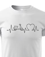 Dětské tričko s potiskem Tep - skútr - tričko s tepem motocyklu