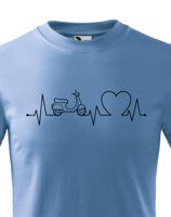 Dětské tričko s potiskem Tep - skútr - tričko s tepem motocyklu