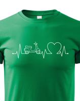 Dětské tričko s potiskem Tep - skútr - tričko s tepem motocyklu