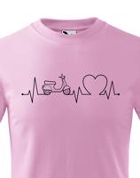 Dětské tričko s potiskem Tep - skútr - tričko s tepem motocyklu