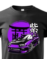 Dětské tričko s potiskem Toyota Purple Supra  -  tričko pro milovníky aut