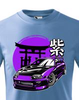 Dětské tričko s potiskem Toyota Purple Supra  -  tričko pro milovníky aut