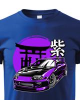 Dětské tričko s potiskem Toyota Purple Supra  -  tričko pro milovníky aut