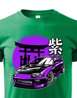 Dětské tričko s potiskem Toyota Purple Supra  -  tričko pro milovníky aut