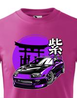 Dětské tričko s potiskem Toyota Purple Supra  -  tričko pro milovníky aut