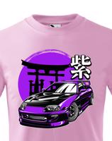 Dětské tričko s potiskem Toyota Purple Supra  -  tričko pro milovníky aut