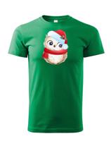 Dětské tričko s potiskem Vánoční sovičky - roztomilé dětské tričko