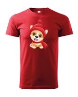 Dětské tričko s potiskem Vánočního pejska - roztomilé dětské tričko