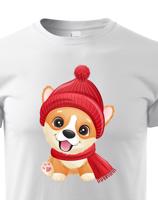 Dětské tričko s potiskem Vánočního pejska - roztomilé dětské tričko